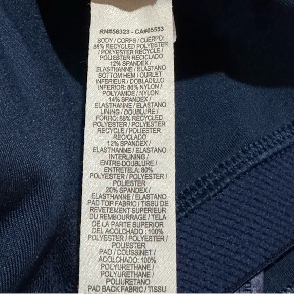 Nike Dri-Fit Women's Sports Bra, Abstract Blue, No Padding, Size Medium - Picture 4 of 4